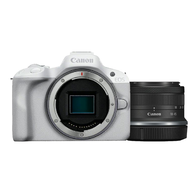 Canon EOS R50 Blanc + Canon RF-S 18-45mm f/4.5-6.3 IS STM